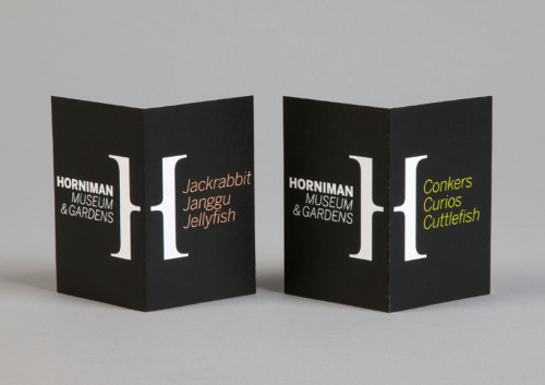 Hat-Trick Design www.hat-trickdesign.co.ukRebranding for the Horniman Museum &amp; Gardens from Lond