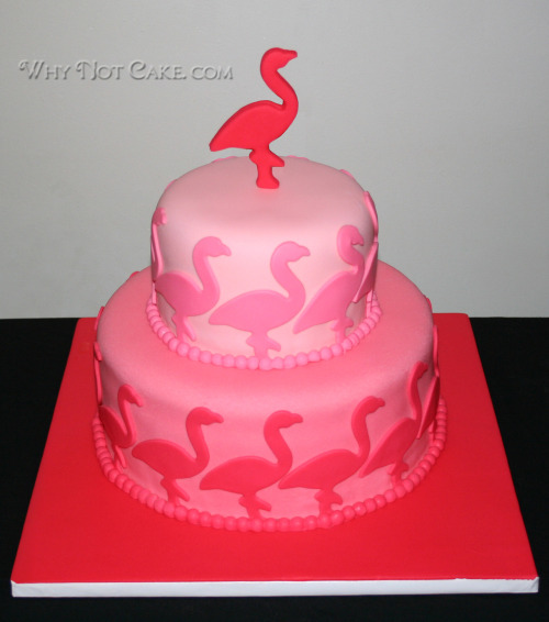 Pink Flamingo Cake by Why Not Cake
