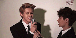 wintershower:  kris + lay @ EXO-M_当代歌坛 (Dangdaigetan) Pop Magazine Making Film ♪ 