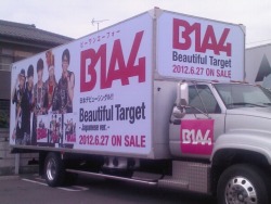 91-1118:  B1A4’S Bus ♥ In Japan !!!! Cr. Bb_Live_Event @ Twitter 