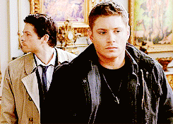 claraoszwin:  I’d like to take a quick moment to point out the second to last GIF. Castiel turns his head as Dean punches him in a very deliberate, obviously not human way.  But it’s not because Dean punched him and he’s reacting to pain or momentum. 
