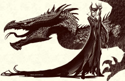 ejaysaurus:  birdstump:  Maleficent, by Stjepan