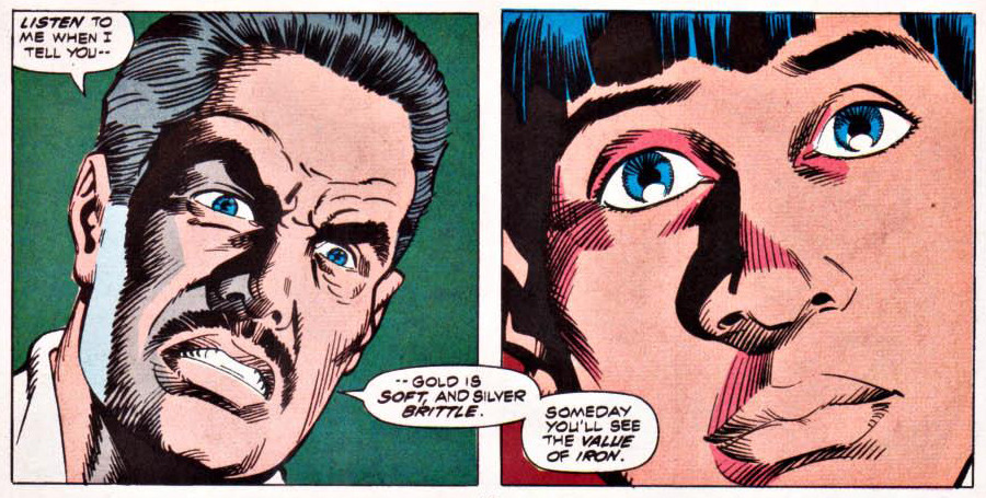 hithah:  whatjanesays:  Iron Man vol.1 #287 All the baby Tony here, I just want to