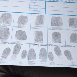 Got fingerprinted today for a background