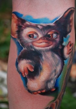 fuckyeahqualitytattoos:  Do not feed this motherfucker after midnight! - Kyle Cotterman @ Distinction