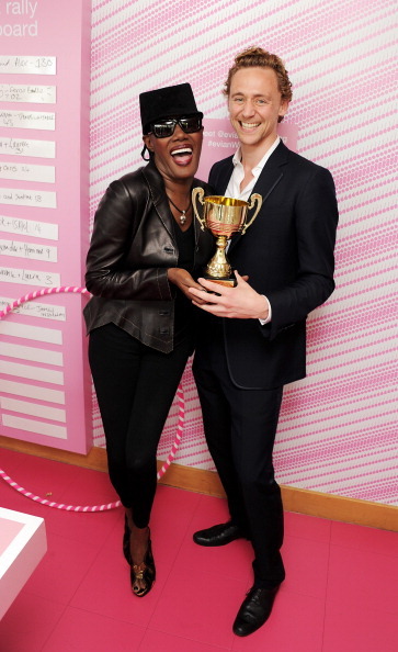 rubdown:  TOM HIDDLESTON HULA HOOPING AND PLAYING PING PONG WITH GRACE JONES ALERT