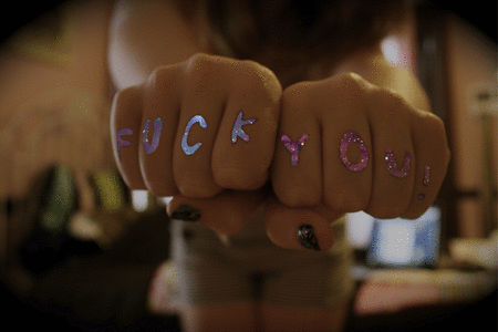 bitch-iwasbornwithmyfreegun:  ♥fuck▬you♥