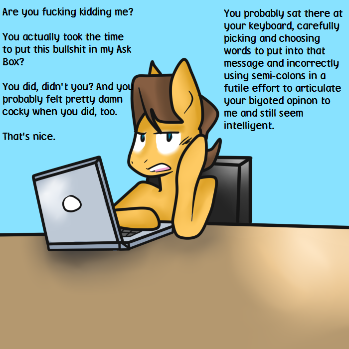 carameladvice:  ((Seriously, this is ridiculous.))  &hellip;wow. O__o That anon&rsquo;s