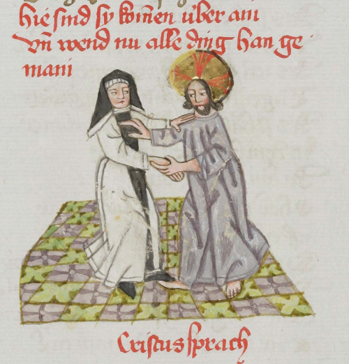 CHRISTUS UND DIE MINNENDE SEELEGedicht von Christus und der minnenden Seele, Constance ca. 1490.Eins