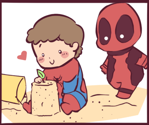 mandylasers:  More requests for bb Spideypool adventures! Specifically, Chayecabbit asked
