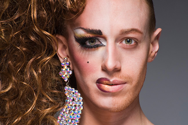 blackandwhitestriped:  “Half-Drag” portraits by Leland Bobbé Sabel, Tina Burner,