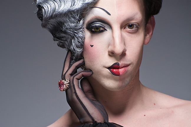 jhameia:  blackandwhitestriped:  “Half-Drag” portraits by Leland Bobbé Sabel,