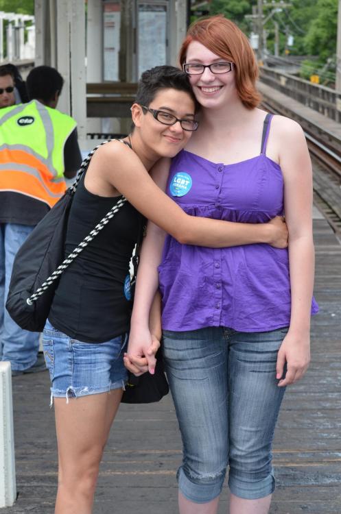 mishas-little-fella:Noah and I pre-Gay Pride Parade. Isn’t she beautiful? :3sqUEALS