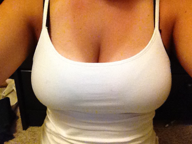 miserableeatbest:  My boobs just keep getting bigger and bigger, not sure if I like