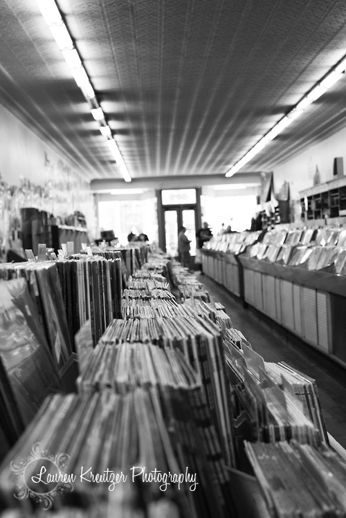  This record store was 50+ years old in a building that was 100+ years old. The guy running it had been there since he was 20 years old… he is now 62. Location: on Broadway in Nashville, TN©Lauren Kreutzer 2012  