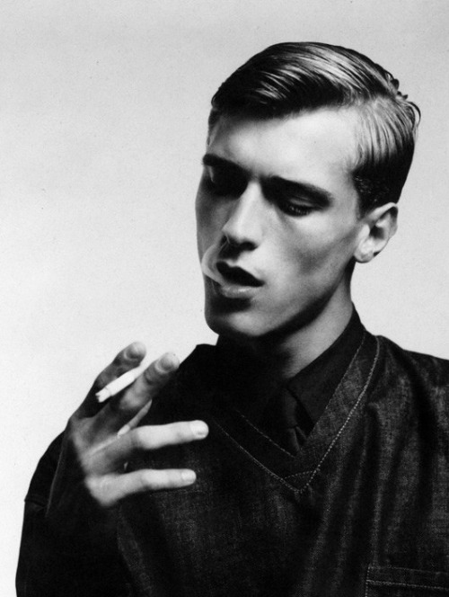 blacksilhouettes: Clement Chabernaud by Willy Vanderperre for Fantastic Man #12 FW 2010, Total Denim
