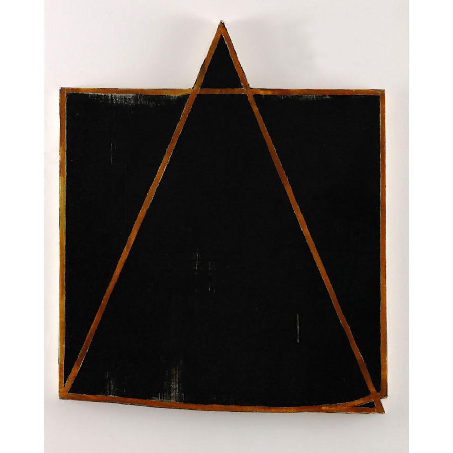 museumuesum:  Harvey QuaytmanGamboge heart, 1980Acrylic on cotton, 91 x 76 cm 