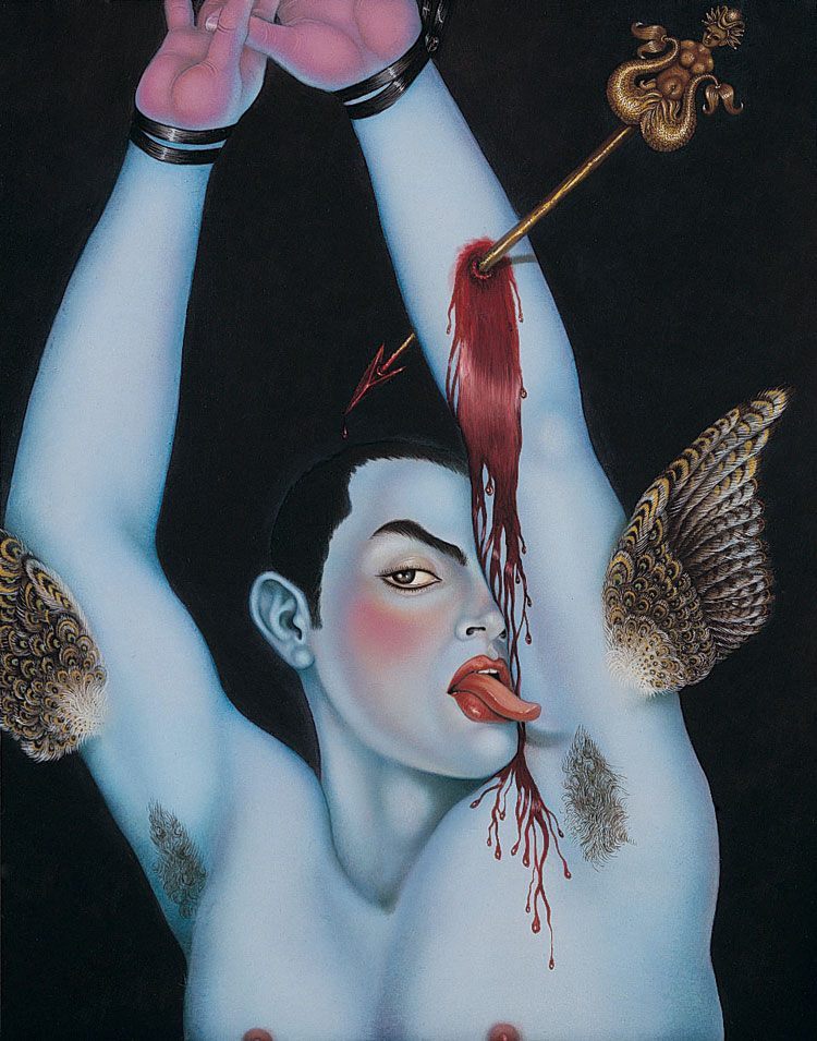 Saint Sebastian is a recurring image in a lot of queer art: Wilde, Genet, Jarman, Pierre et Gilles, and even “the Lillies." What is its significance?