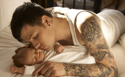 Porn photo chloe-jayde:  Joel Madden and his baby daughter.