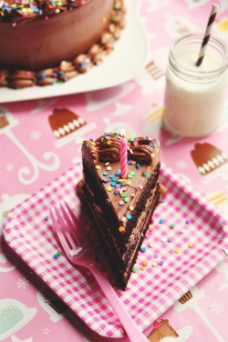 gastrogirl:  chocolate birthday cake {with