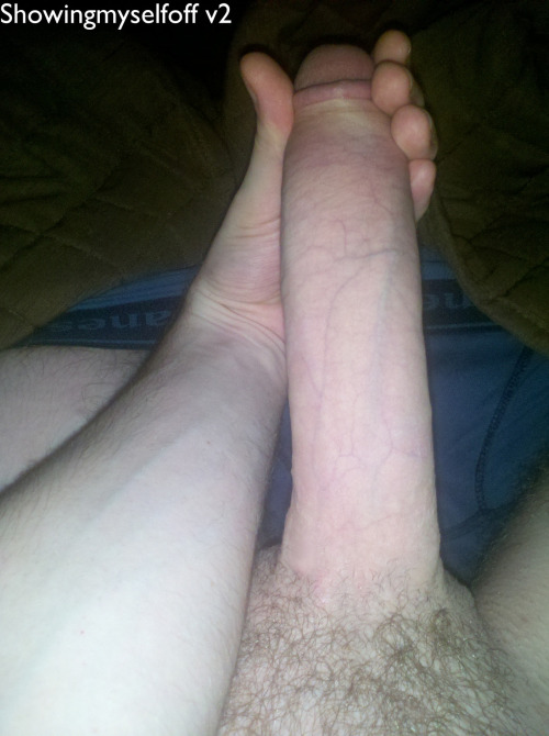showingmyselfoffv2:  My big white dick (for those who feel I’m a bit modest haha) 