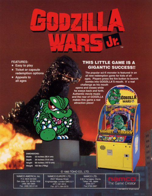 vgjunk:  Godzilla Wars Jr.