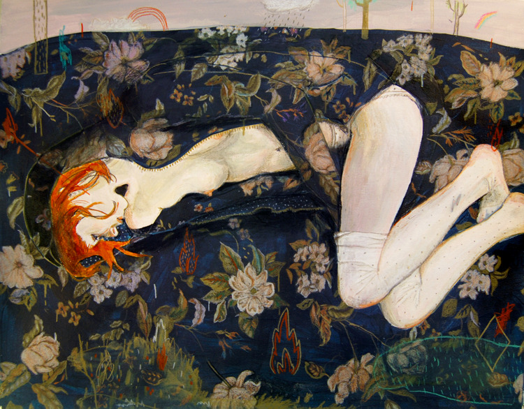 2headedsnake:alexandralevasseur.blogspot.comAlexandra Levasseur, The Park, acrylic