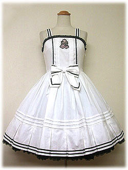 calantheandthenightingale:    White Dresses, Series VII: Black and White OPs and JSKs, part I by Angelic Pretty   