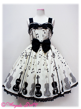 calantheandthenightingale:    White Dresses, Series VII: Black and White OPs and JSKs, part I by Angelic Pretty   