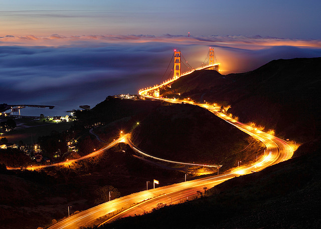 inspirens:  Golden Gate Bridge from Coastal Ridge Trail by Rob Kroenert on Flickr.