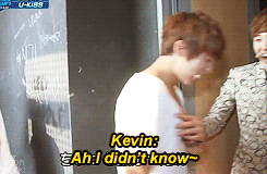 hoontokki:  Kevin & Hoon before going on stage (￣▽￣;) 