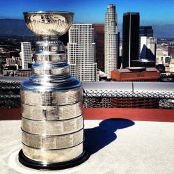 thelosangeleskings:  Lord Stanley atop the
