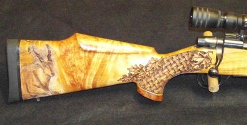 The Gunstocks of Lance LarsonAlso does pistol grips, knives, metal work, glassware, and general wood