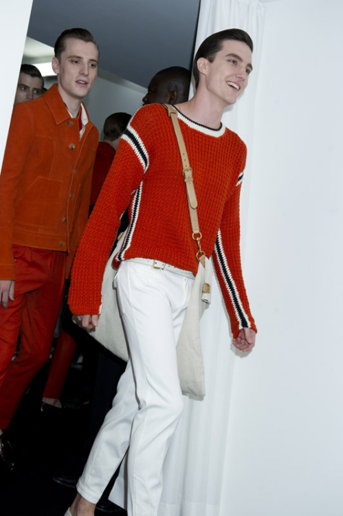 MFW | George Barnett &amp; Charlie Timms at Gucci Menswear Spring/Summer 2013 Backstage