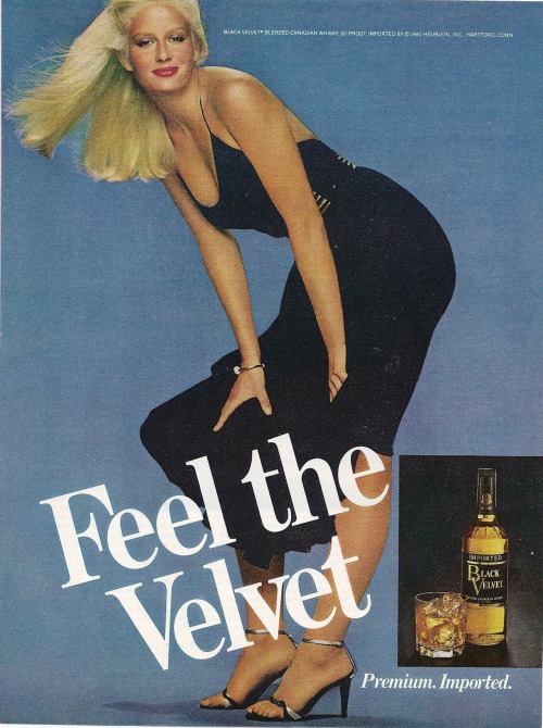 Porn Pics  Black Velvet, Vintage Ad, Penthouse - December