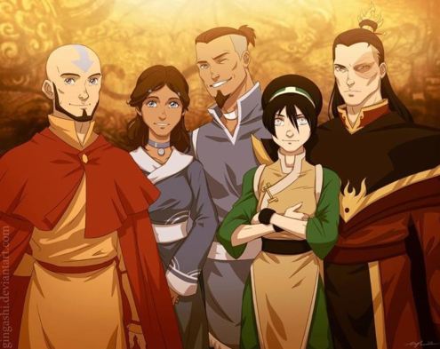 endangeredoptimist:  Avatar fan art is SO VERY EPIC. It’s so satisfying to bask in the art of ‘Korra’ but it’s equally pleasing to revisit ATLA too.  [ATLA Finale] by AvatarMuchness right here on Tumblr “Avatar After” by Gingashi at DeviantART