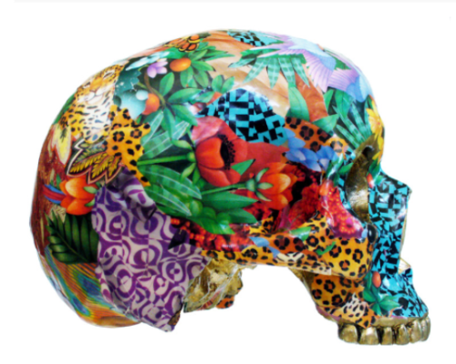 devidsketchbook:actegratuit:Collage Skull Sculpture by RAra Collective