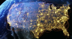 ruineshumaines:  America Revealed Visualization of internet distribution; The pinpointed distribution of the unemployed; Domino’s Pizza’s raw ingredients’ delivery routes in the Northeast; U.S. electricity network routes; Traced paths of deceased
