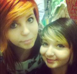 Mah best friend and I. :3