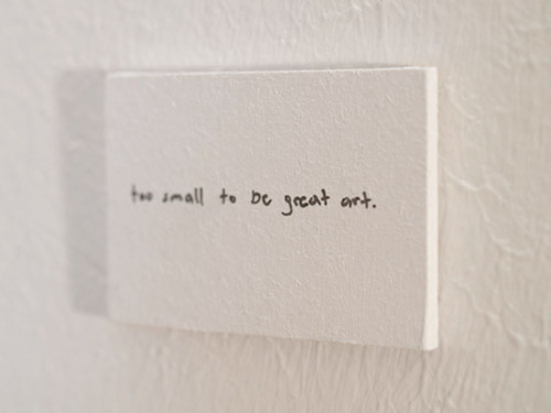 visual-poetry:  “too small to be great adult photos