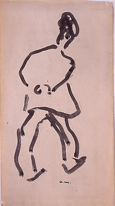 cavetocanvas:  Albert Marquet, Man Strolling, c. 1900 
