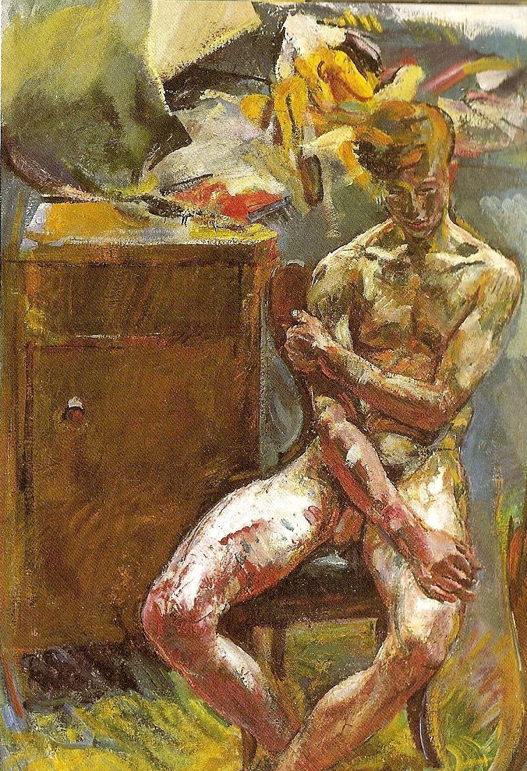 houndeye:  Anton Kolig Sitzender Jüngling (Am Morgen), 1919 