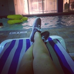 Chillen by da pool. #like #follow #girl #iphoneography #vacation #beach (Taken with Instagram)