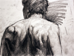 johnmckaig:  figure drawing, charcoal on