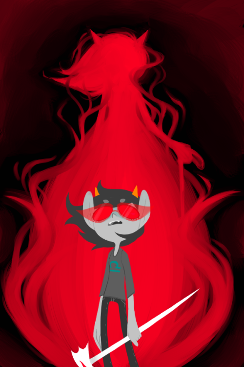 derpitstea:Wow I finished this picture like the moment Homestuck updated with Terezi being her aweso