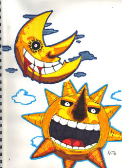 Marsupialmonster:  Sorry If It’s A Crappy-Ish Scan, But I Got Some Markers Yesterday.