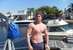 ittakesalltypes:  Can you believe this dude just happened to be the one assigned to dock duty the day I rented a boat? Chatted him, licked his pretty hole til he shot a phat str8 load 