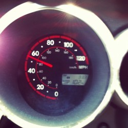 Yeah it says 102 degrees! #instaphoto #driving