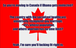 peanuhbutta:  neurowolf:  dadles:  teacupnosaucer:  STAY THE FUCK OUT  I WANNA MOVE TO CANADA NOW  Laughing my ass off, people didn’t know this about Canada?Really?   Hahahahahaha