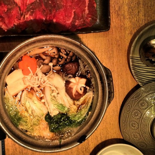 hanimcooks:  Sukiyaki. (Taken with Instagram) 